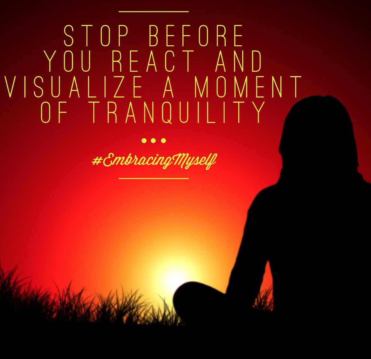 LauriDMeizler's tweet image. Stop before you #react &amp;amp; #visualize a moment of #tranquility 
#EmbracingMyself #Quotes #Love #Mindfulness #Yoga #Meditation #LifeIsGood