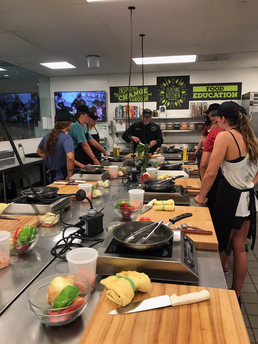 Camp Stanford. Summer is a great time to get better at everything we do. Thanks <a href="/StanfordDining/">Stanford Dining</a> for the cooking class. #fajitas