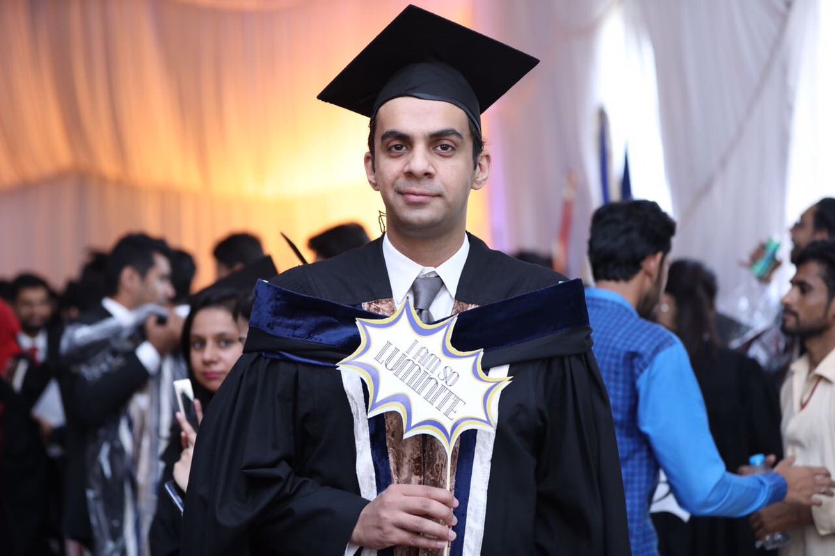 LifeAtLUMS's tweet photo. Being Luminite. It's a proud feeling you can't get rid of! 
#GraduatingLuminites https://t.co/ISQyCHCS0P