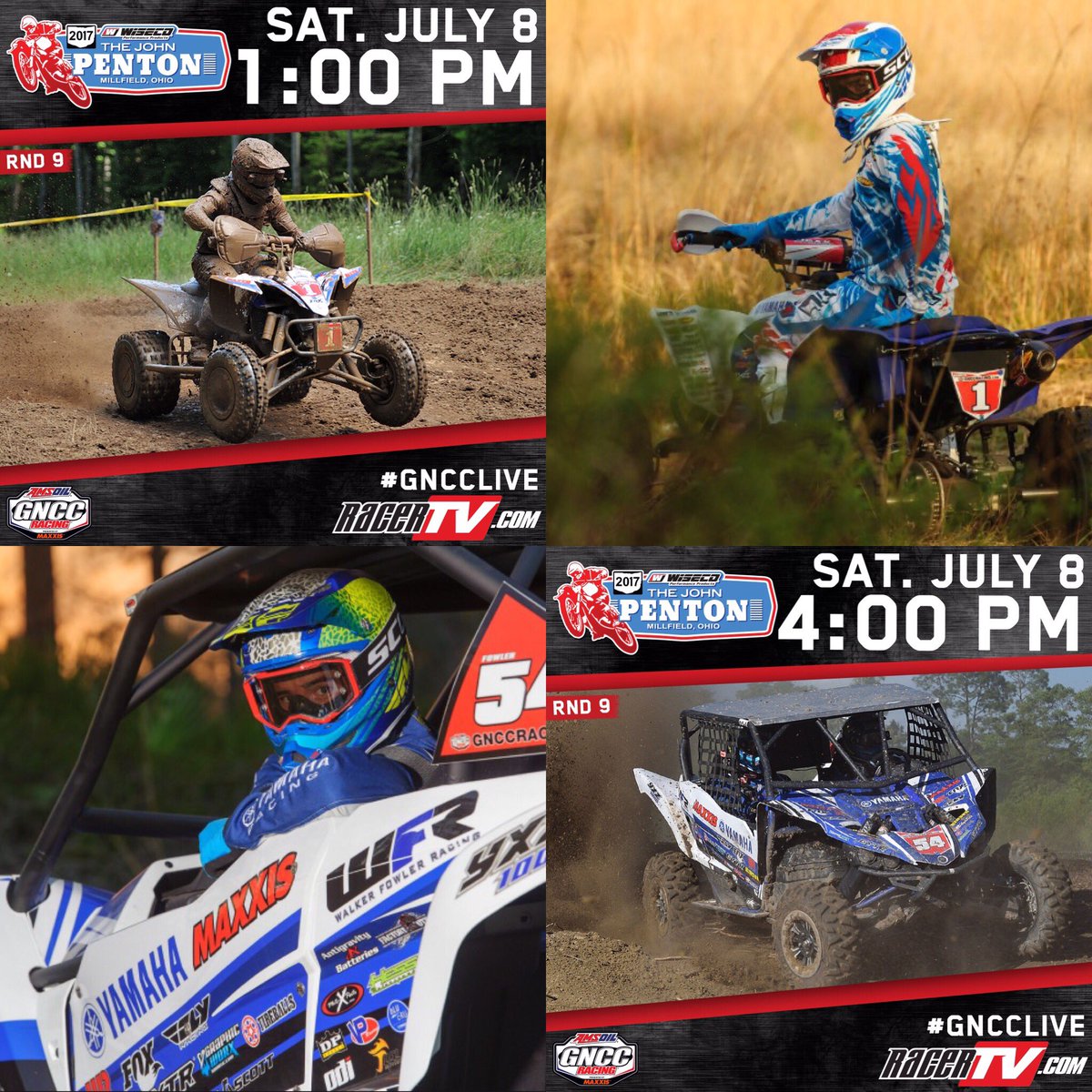 WFR_Racing's tweet photo. WFR double header tomorrow! Catch the action from The John Penton in Millfield, OH...IO on Racer TV at 1 for ATV and 4 for UTV. #DefendOhio https://t.co/WOZ7DMQ15u