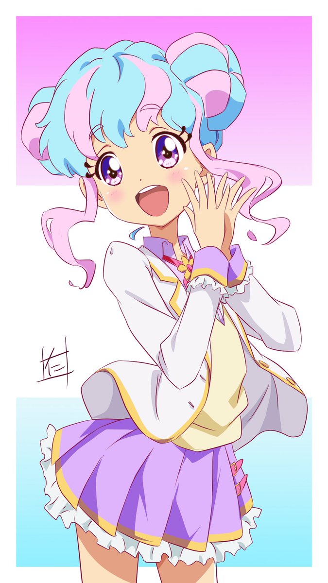 仁井学 Nii Manabu No Twitter 今日のお絵かき アイカツスターズ の花園きららちゃん F 姪っ子のアイカツカード入れの表紙用です リクエストもらってたの やっと描いた A