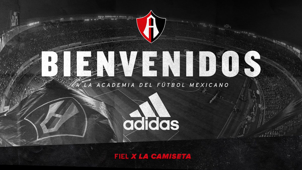 AtlasFC's tweet photo. ¡Bienvenidos a la Furia Rojinegra, donde siempre se es Fiel X La Camiseta, #FielXAtlas! @adidasMX nuevo patrocinador de nuestro equipo. https://t.co/vRi38ORkip