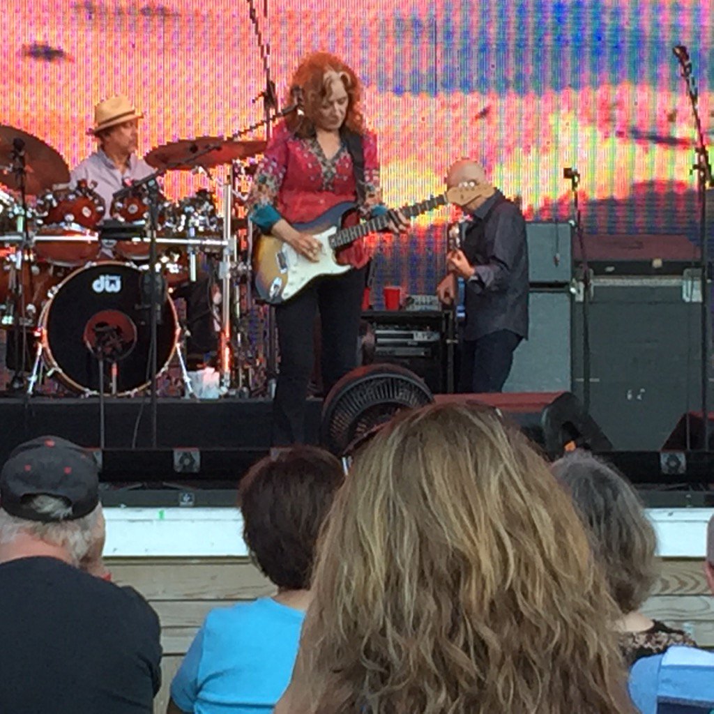 Bonnie Raitt at Jones Beach. I bought her first album when I was twelve. She is too amazing.