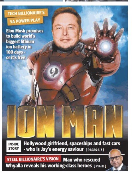 bradchilcott's tweet photo. Lights out for investment in SA?
Not so much.
#tesla #arrium #whyalla https://t.co/e4W3Kxwf4v