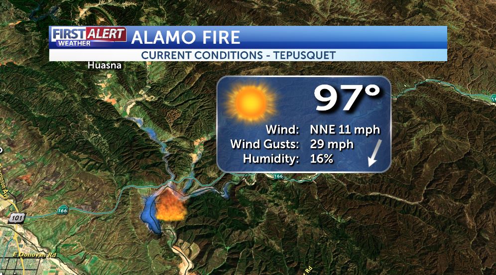 JasonStiff's tweet photo. @KCOYJason will have updates on the #AlamoFire and #GardenFire #California #SantaMaria #SanLuisObispo #SantaBarbara #KCOY #CalFire #SLOfire https://t.co/j8lb5gxmRt