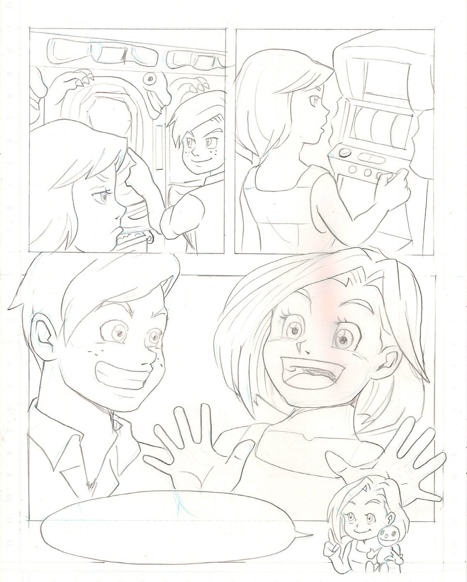 アメコミ風 パチ 漫画 下描き 