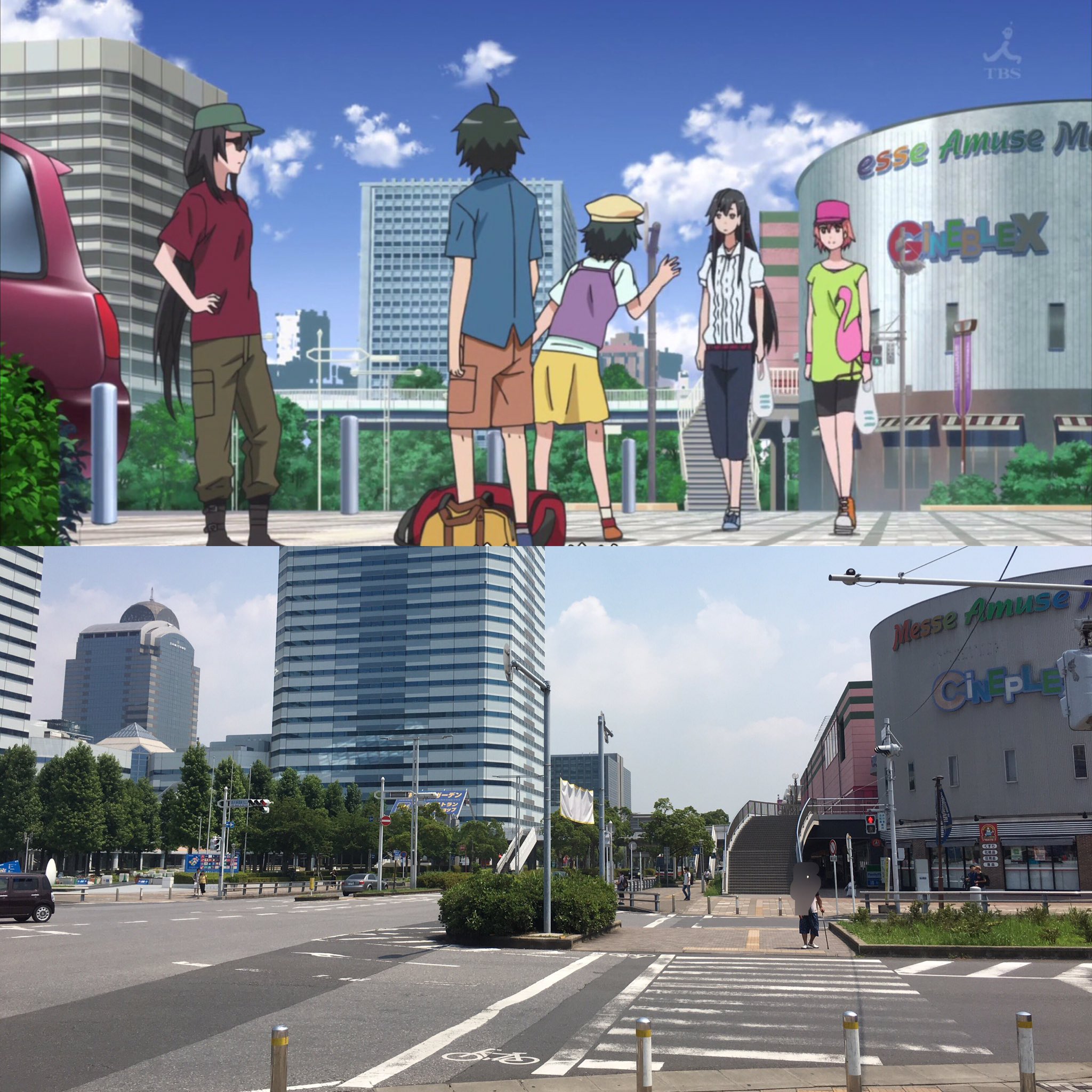 Akky 俺ガイル聖地巡礼 本日最初は超有名な海浜幕張駅 何かのイベントがあるらしく盛り上がっていましたw さてこれから徒歩で美浜大橋を渡り総武高校に向かいたいと思いますw Akky聖地巡礼 俺ガイル やはり俺の青春ラブコメはまちがっている T