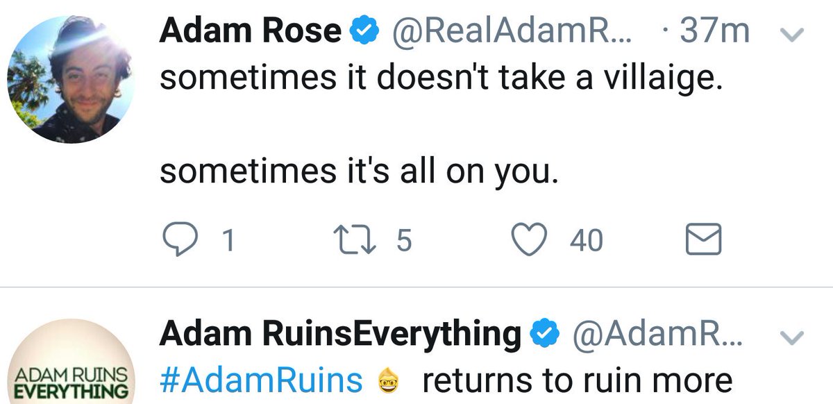 CheekyJakalope's tweet photo. @RealAdamRose 2x now ur tweets have been followed immediately by this particular promo tweet. Gives me a good chuckle #stopruiningeverything https://t.co/jxS7rkGD11