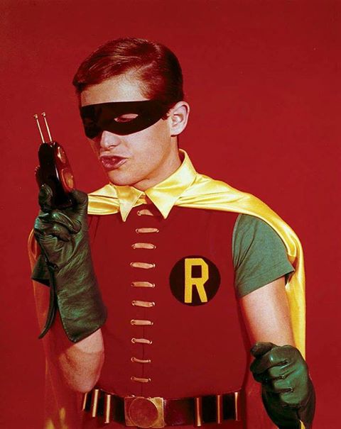 Happy Birthday to Burt Ward who turns 72 !! Pictured here as Robin when he was still wearing short pants.  6 July 