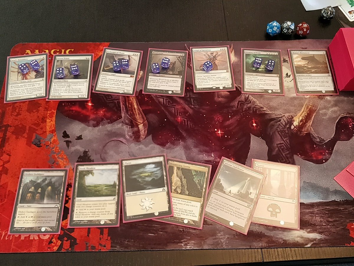 goberthicks's tweet photo. I am okay with this board state. #mtgfnm #commander #ghostcouncil https://t.co/zFgMNEA2Hj