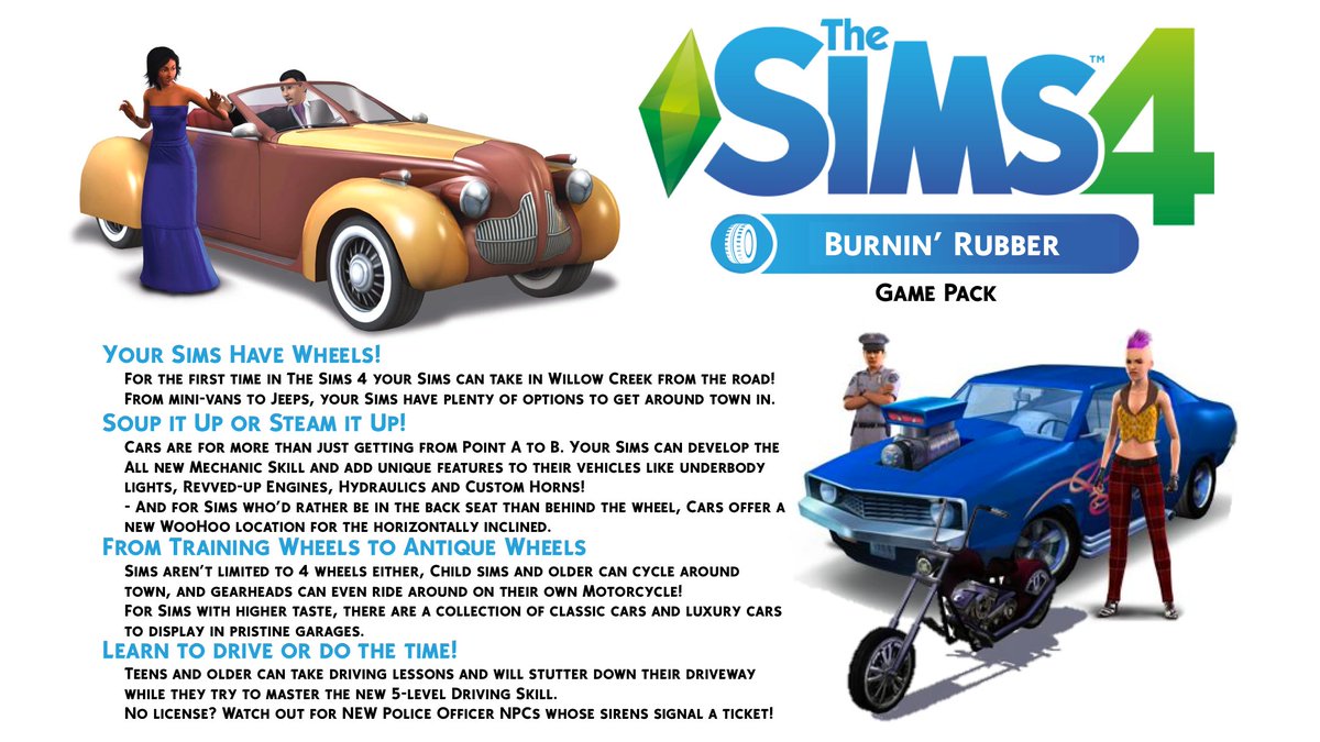 SimmerWill's tweet photo. Since @SimGuruKimmi asked tonight, this is how I see cars being added to @TheSims!

Cars modelled after TS2 with drive animations/fade off https://t.co/NQWDnGFrO5