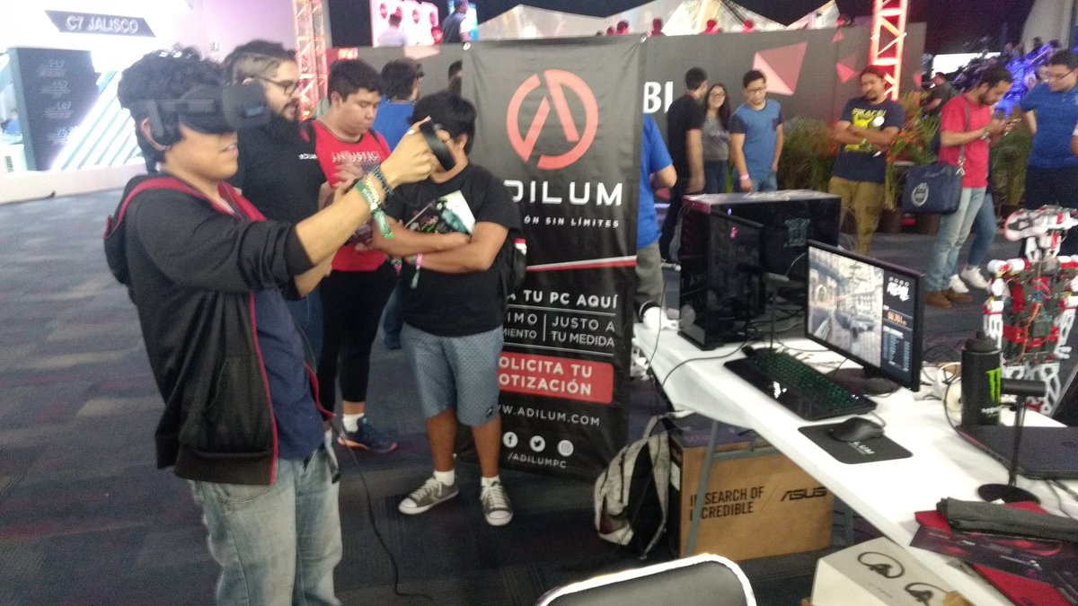 adilumpc's tweet photo. Vengan a jugar Robo Recall! Sigan nuestra dinámica en Twitter y encuéntranos frente a la pantalla de Megacable #Adilum #CPMX8 #CPMX #VR https://t.co/WUY5h9m2BF