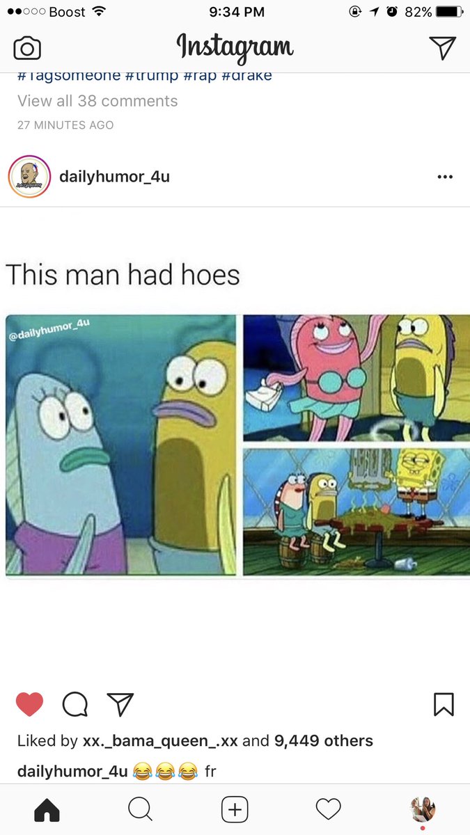 g0ld3n_3's tweet image. That would be my ex bf on SpongeBob