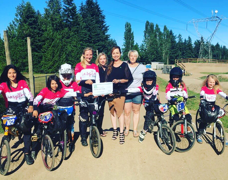 InspireBMXTeam's tweet photo. HUGE Thank you &amp; shout out to TD Bank for the awesome support &amp; help purchasing new team jerseys! #tdplays #inspirebmxteam #girlswhoride https://t.co/q4v7m5WiqY