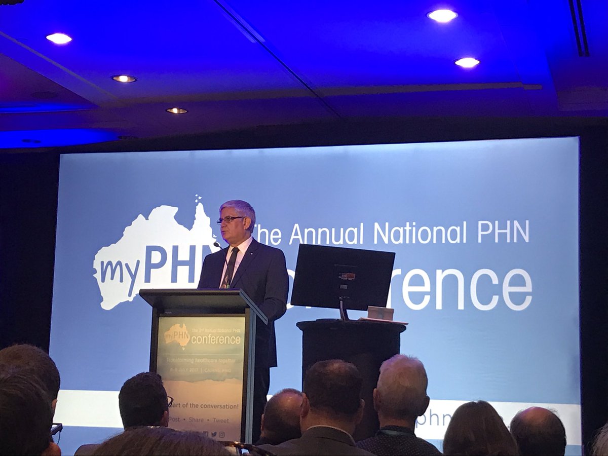 Welcome from @KenWyattMP to kickoff the #myPHN17 conference, lets transform healthcare together @AusHealthcare