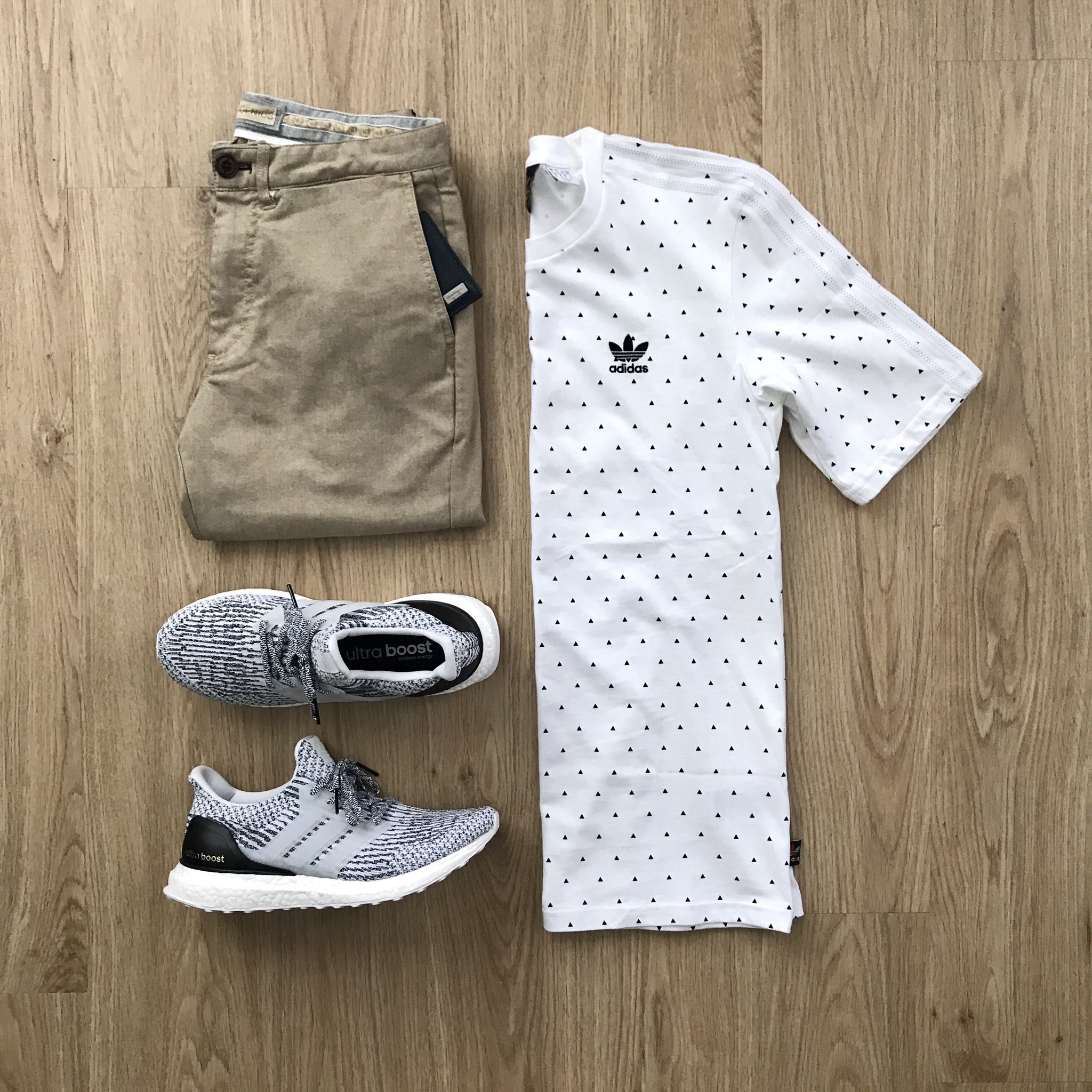 ultra boost with chinos