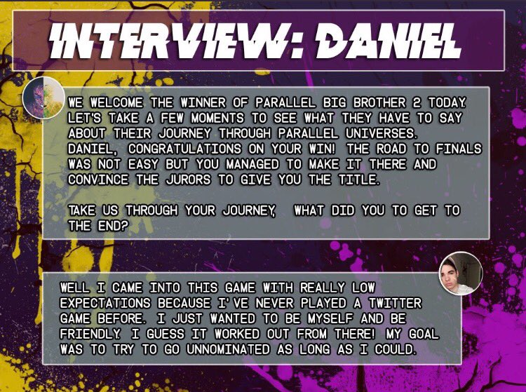 ParallelBB's tweet photo. Welcome Daniel (@teaflop). Let's take a few moments to see what they have to say about their journey through parallel universes. https://t.co/7uWt1MKQoS