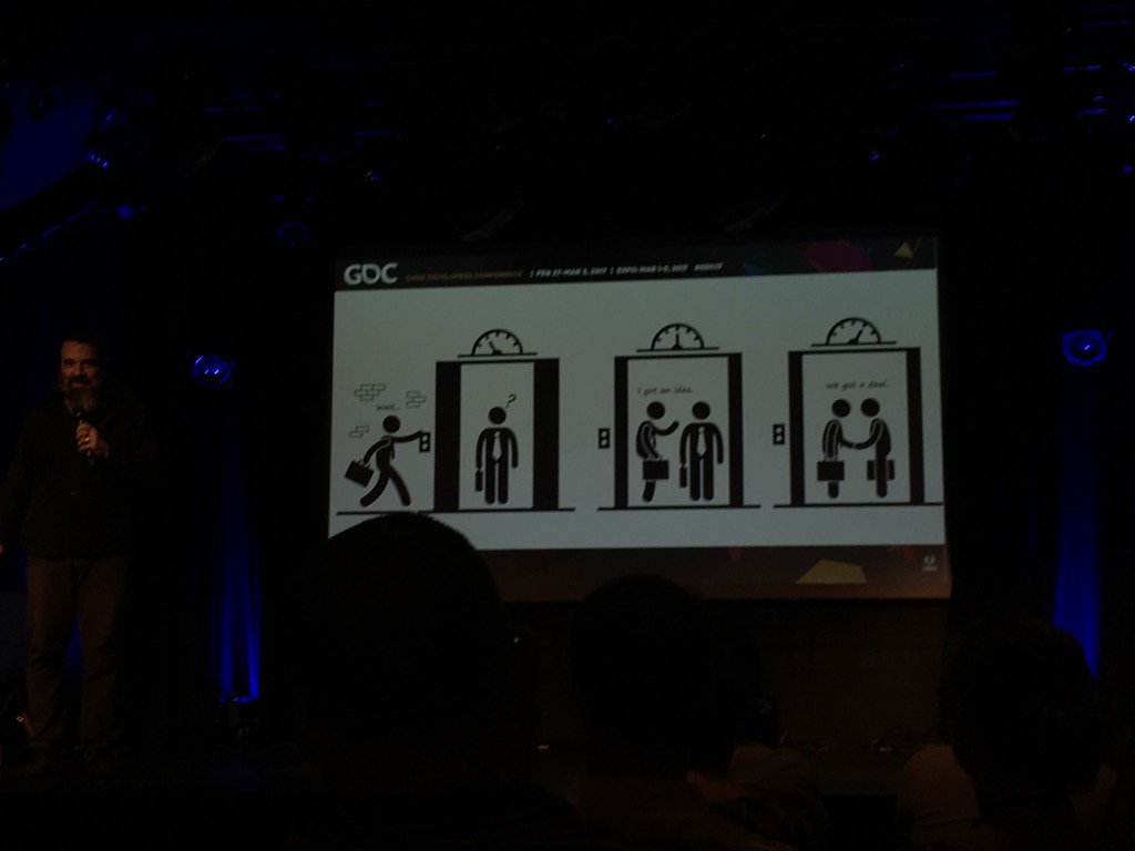 BenoitFreslon's tweet photo. Simple definition of pitching. #gamedev #intelbuzzworkshop https://t.co/a3pxo9PRES