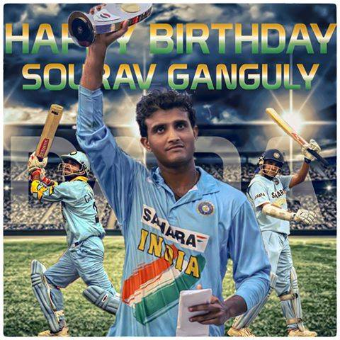 Happy birthday Dada Sourav Ganguly         
