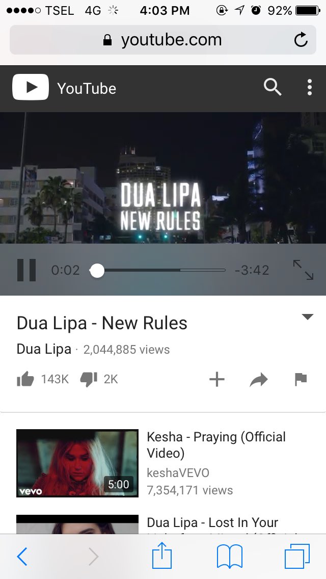 DuaLipaIDN's tweet photo. @DUALIPA OMG IT HAS REACHED 2 MILLION VIEWS IN 24 HOURS! WE ALL MADE IT DUA! #LOVES ARE THE BEST!💕 https://t.co/lYa8zKRCF8
