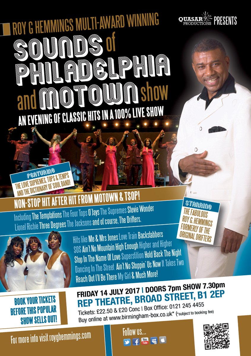 GEMMediaLtd's tweet photo. If you've not booked to see @royghemmings in #Birmingham you're missing out! Hear him on the #soul and #Motown #show @BillyQuiet @bbcwm. https://t.co/lgejUUZovn