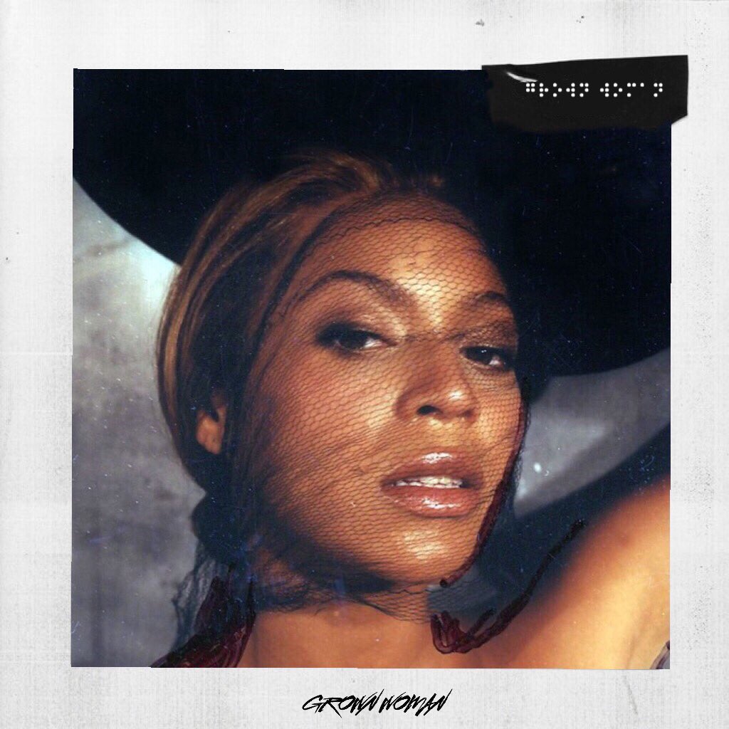 sluttyyonce's tweet photo. grown woman: 
- the eighth album
- out now https://t.co/plf0TNBocS