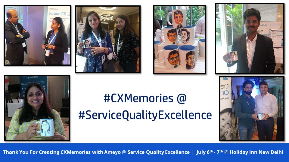 AmeyoCIM's tweet photo. #ThankYou for visiting and helping create #CXMemories with Ameyo @ #ServiceQualityExcellence @HolidayInn #NewDelhi! #CX #CustServ #CustExp https://t.co/sgDm0ZsmM3