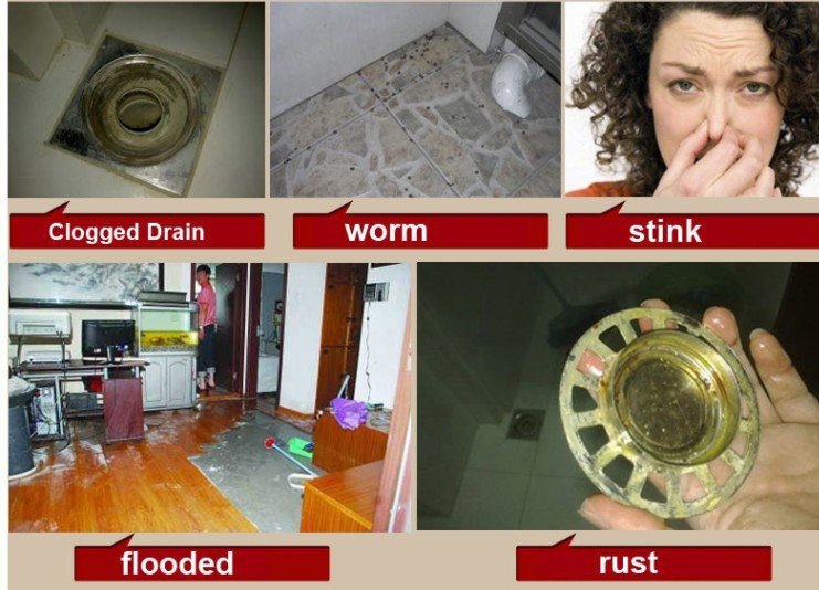 don't want clogged,worm,stink,flooded,rust,pls choose us--Zhiliang floor drain  web:zlfloordrain.com
whtup/viber/wechat+8618925976603