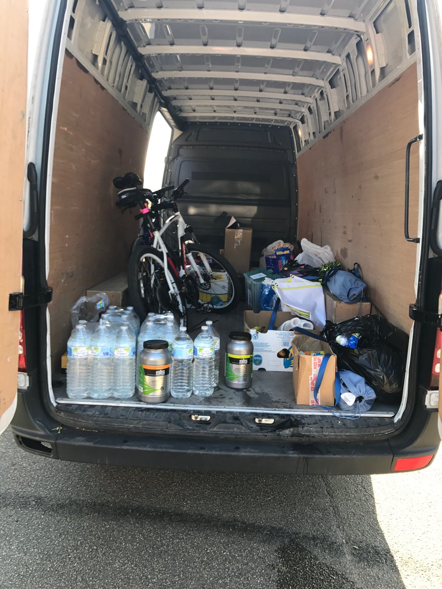 mjseres's tweet photo. Another 80litres of water on board for riders #GIM2017 https://t.co/SnYM40ch8C