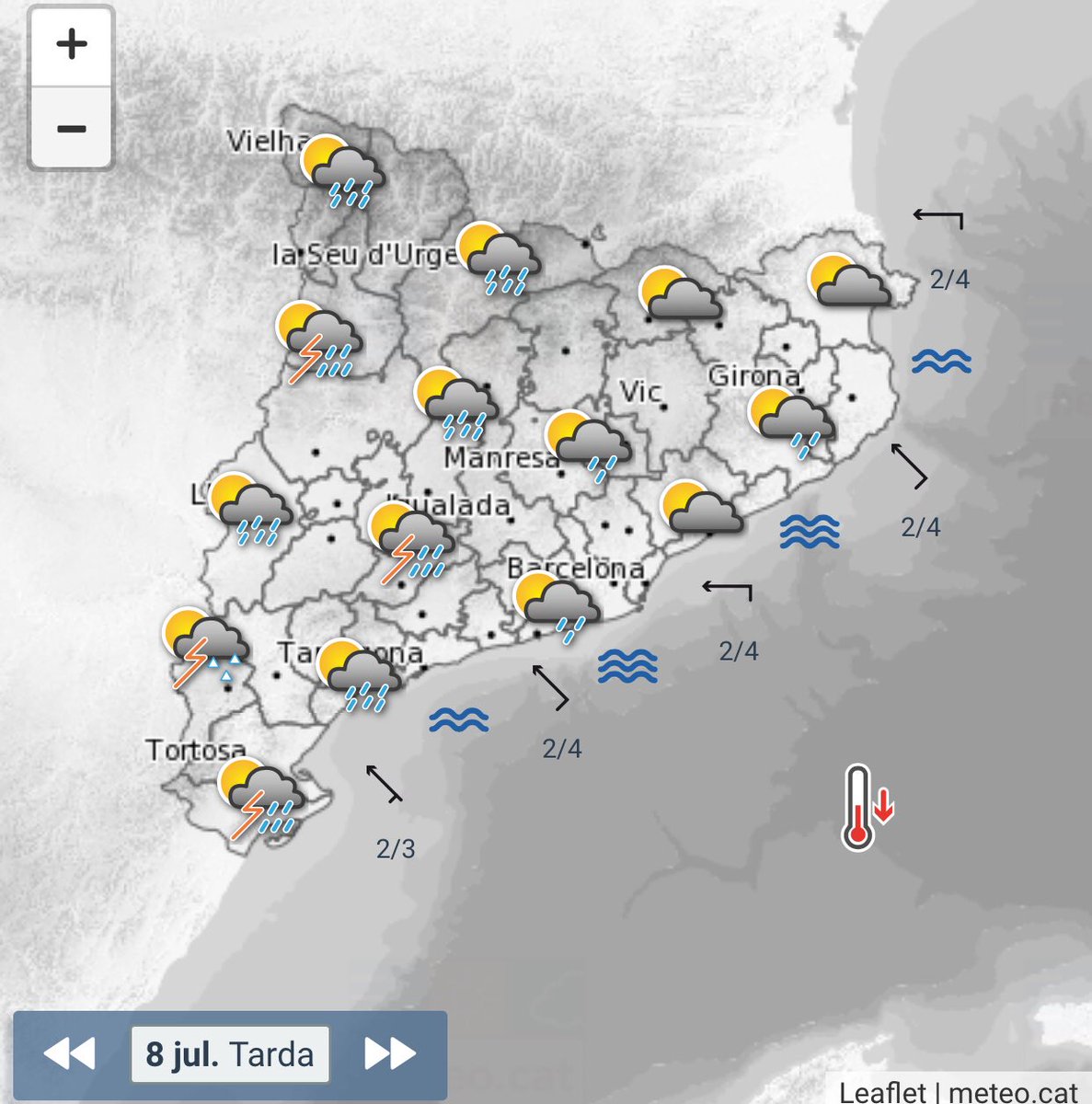 JorgeDamianSF's tweet photo. Avui #dissapte pluges que poden afectar a tot el pais pero no esperem grans quantitats. Dema sortira mes el sol ⛅️ @la_tarda @rtvcardedeu https://t.co/mOoyopvYfb