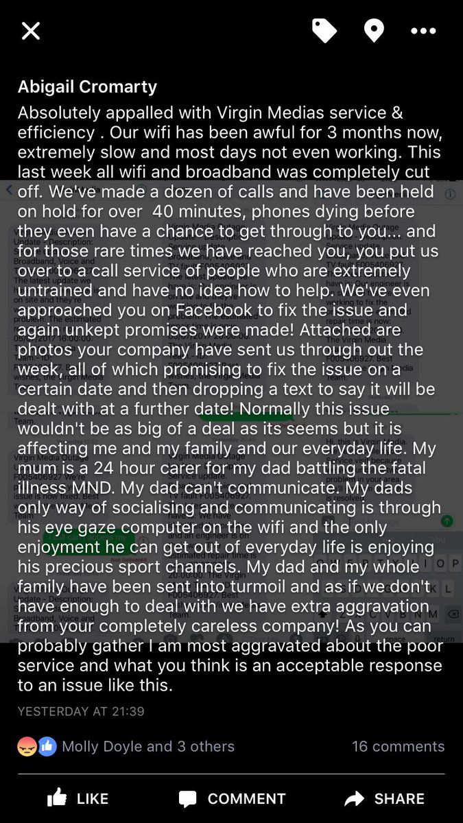 AbiCromarty's tweet photo. @virginmedia mayb u can reply to my complaint a bit more helpfully on Twitter? lol this is how far imma having to go, helppp https://t.co/CneQ2g7FsN