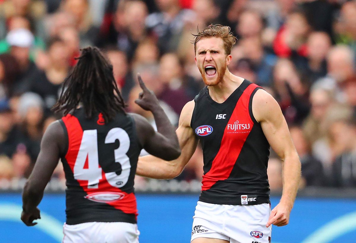 essendonfc's tweet photo. Beating the Pies twice in one year, yeah we like that!

#DonTheSash https://t.co/ZtyTqYFycV