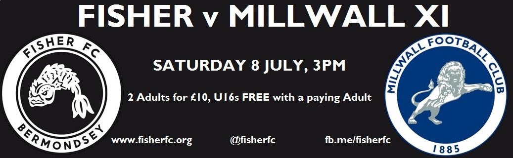 Buzzing to be waking up to football again. Today, <a href="/FisherFC/">Fisher FC</a> v <a href="/MillwallFC/">Millwall FC</a>