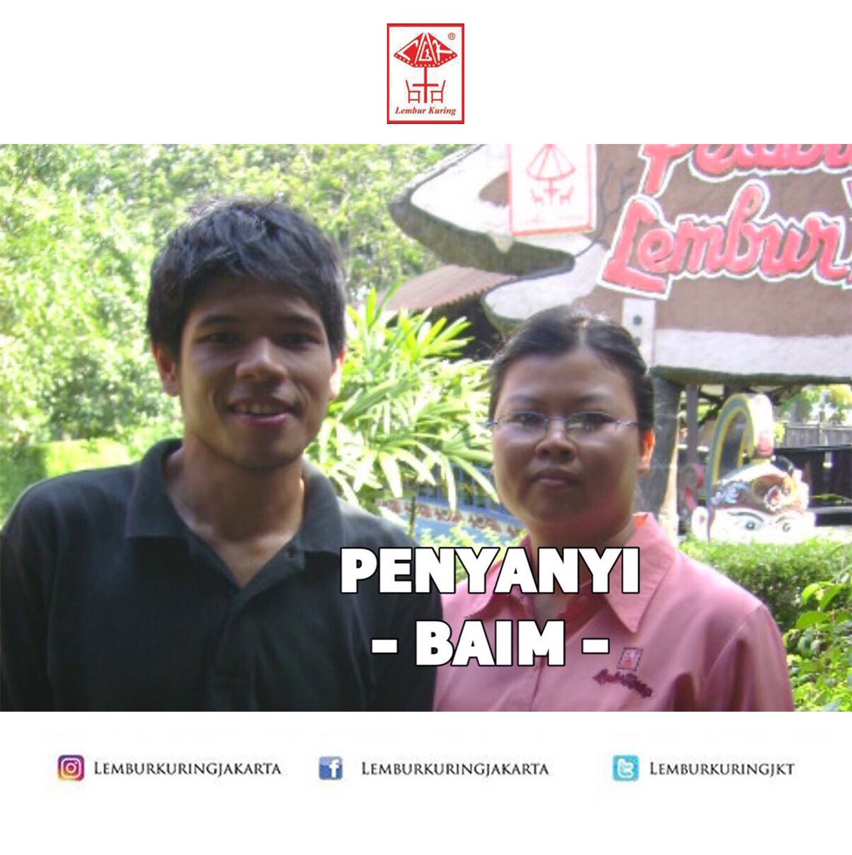 Ibrahim Imran (Baim) ketika berkunjung ke Lembur Kuring Jakarta!