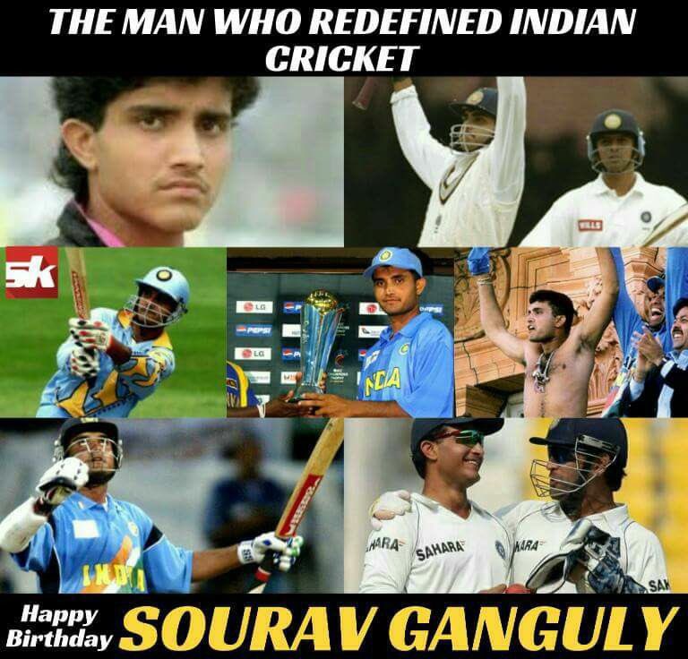 navneetnsns's tweet photo. Happy b'day to #angryyoungman #founderofwinningindianteam  #princeofkolkatta #DADA #bestindiancaption #sixerman @virendersehwag @SGanguly99 https://t.co/fTAwy8lQk8