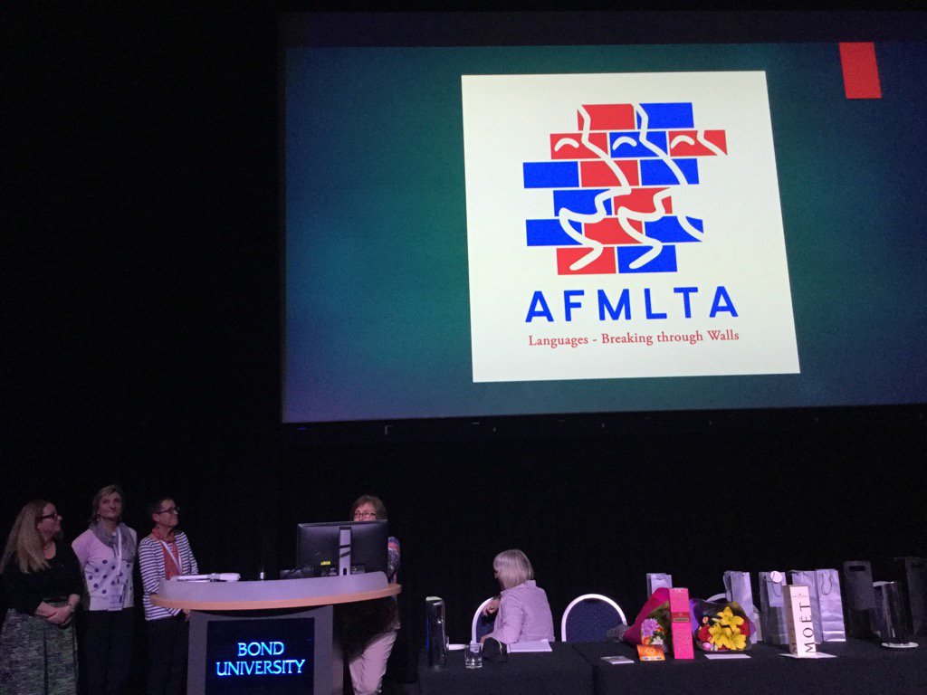 AFMLTA's tweet photo. MLTAT members sharing details for #AFMLTA2019 to be held in Hobart, July 2019. Date TBC. #AFMLTA2017 https://t.co/Cw60c3uzR8