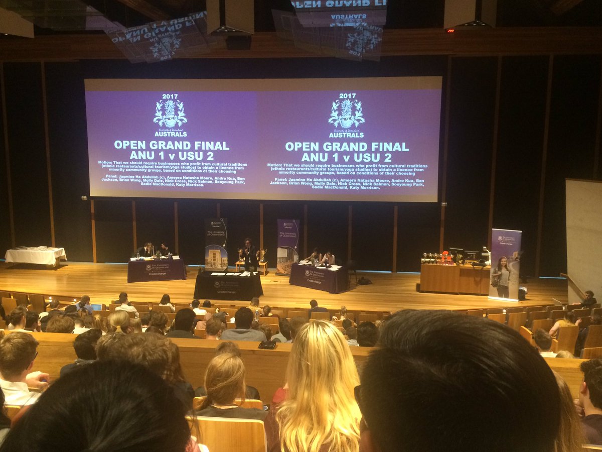 Pat_Hafenstein's tweet photo. Students battling it out at Australasian Intervarsity Debating Championships @UQAustrals #studyqueensland https://t.co/CvJxYQlwNG