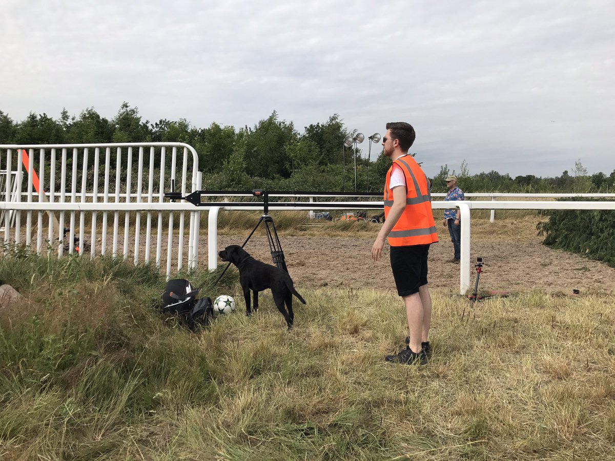 GrafLondon's tweet photo. Film crew complete with aerial drone and boom operation set up ready to shoot! #dronefilming #equine #Finchatton #jennynaylor https://t.co/oqCn79dixw
