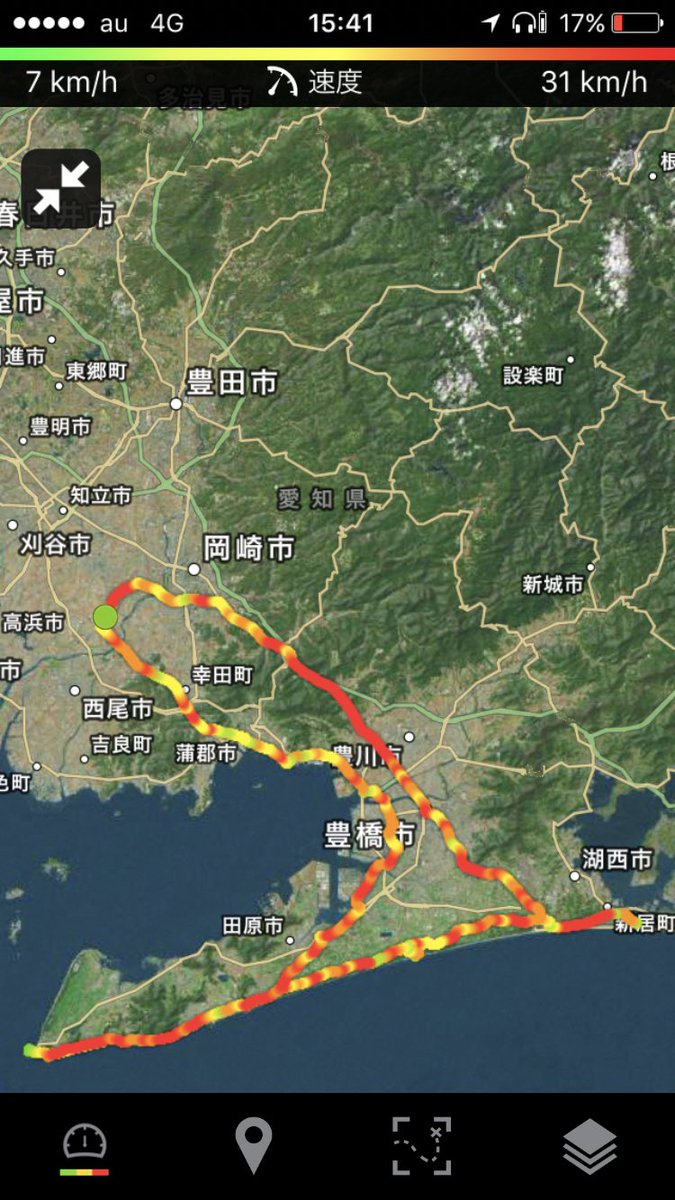 withoutBicycle's tweet photo. 自分史上初、200km踏破に成功…
初ツーリングで時速15㌔で25km走っただけで両脚攣って両手痺れてぶっ倒れたあの日の自分を、半年経てば200km行けるようになるよ、と励ましてあげたい
あの日は本当に辛くて、2度と自転車なんか乗らんとか思ったもんだ

まぁ今日も思ったけど https://t.co/zpJlLLsQtZ