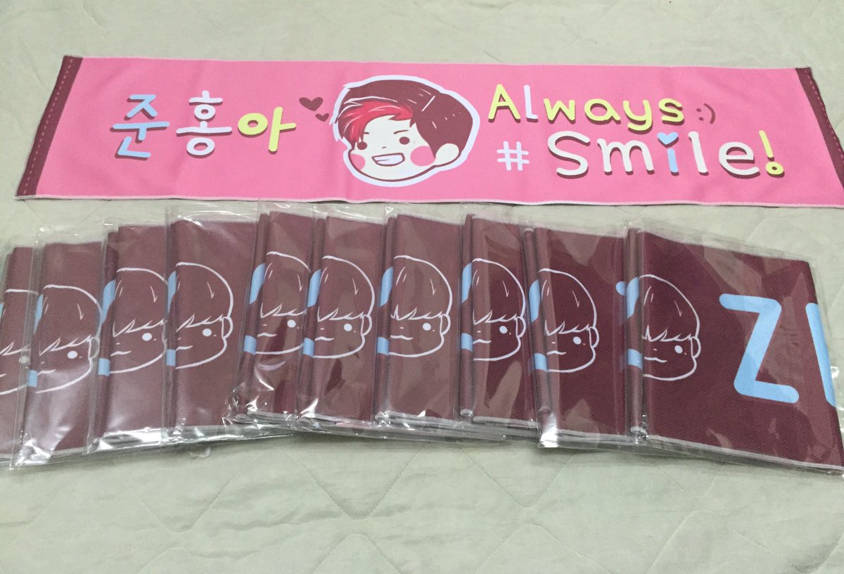 [🎀] มีผ้าเชียร์เจลโล่ เหลืออยู่ 4 ผืนค่าผืนละ 100 บาท รับหน้าคอนค่ะ เมนชั่นได้เลยน้า ~ #BAPPartyBKKBoom