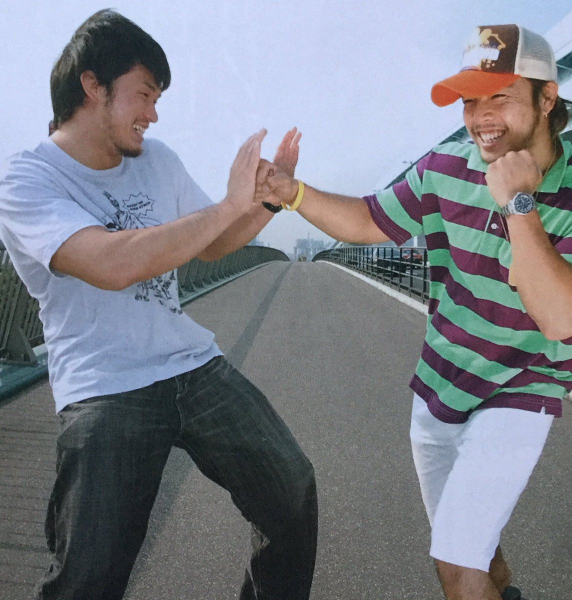 Ozzi_MichiFan's tweet photo. ほんの幸せ��男の子！柴田勝頼 &amp; KENTA!

#柴田勝頼 #HideoItami #prowrestling #プロレス #伊丹英雄 #noah_ghc #wwenxt #wwe #njpw #KatsuyoriShibata https://t.co/P4X0rJBKZw