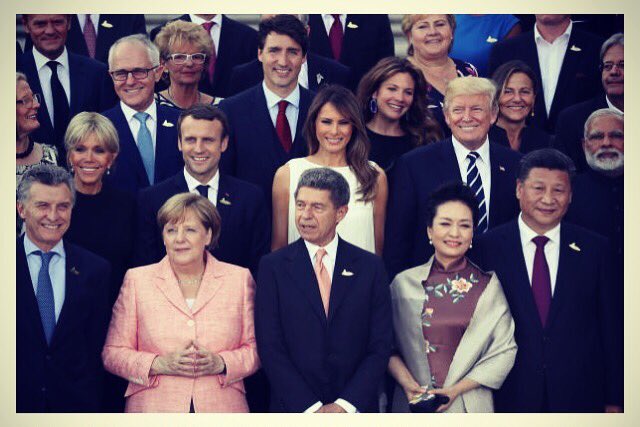 FLOTUS45's tweet photo. My husband @potus &amp; I enjoyed a lovely evening w many great leaders. When countries work together, everyone prospers. #G20Summit #Hamburg https://t.co/gelBvOutbd