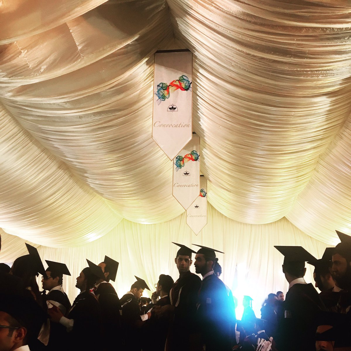 LifeAtLUMS's tweet photo. The graduating batch of 2017 lines up for the memorable class photographs. #GraduatingLuminite https://t.co/8e2kJU4ZtZ