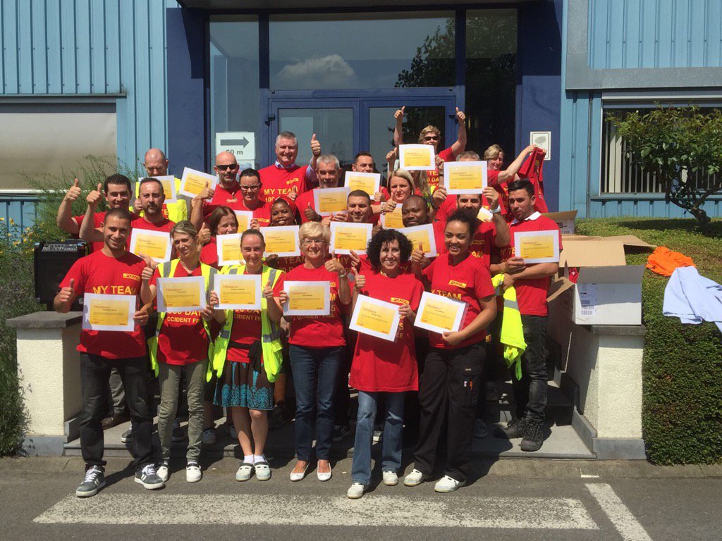 Well done to the teams! First #DHL #Pharma site free of #work #accidents during 1000 #days!!! #Yaayyyy