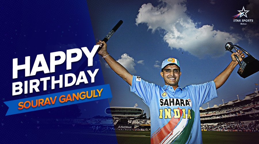 Sourav Ganguly Happy Birthday!  