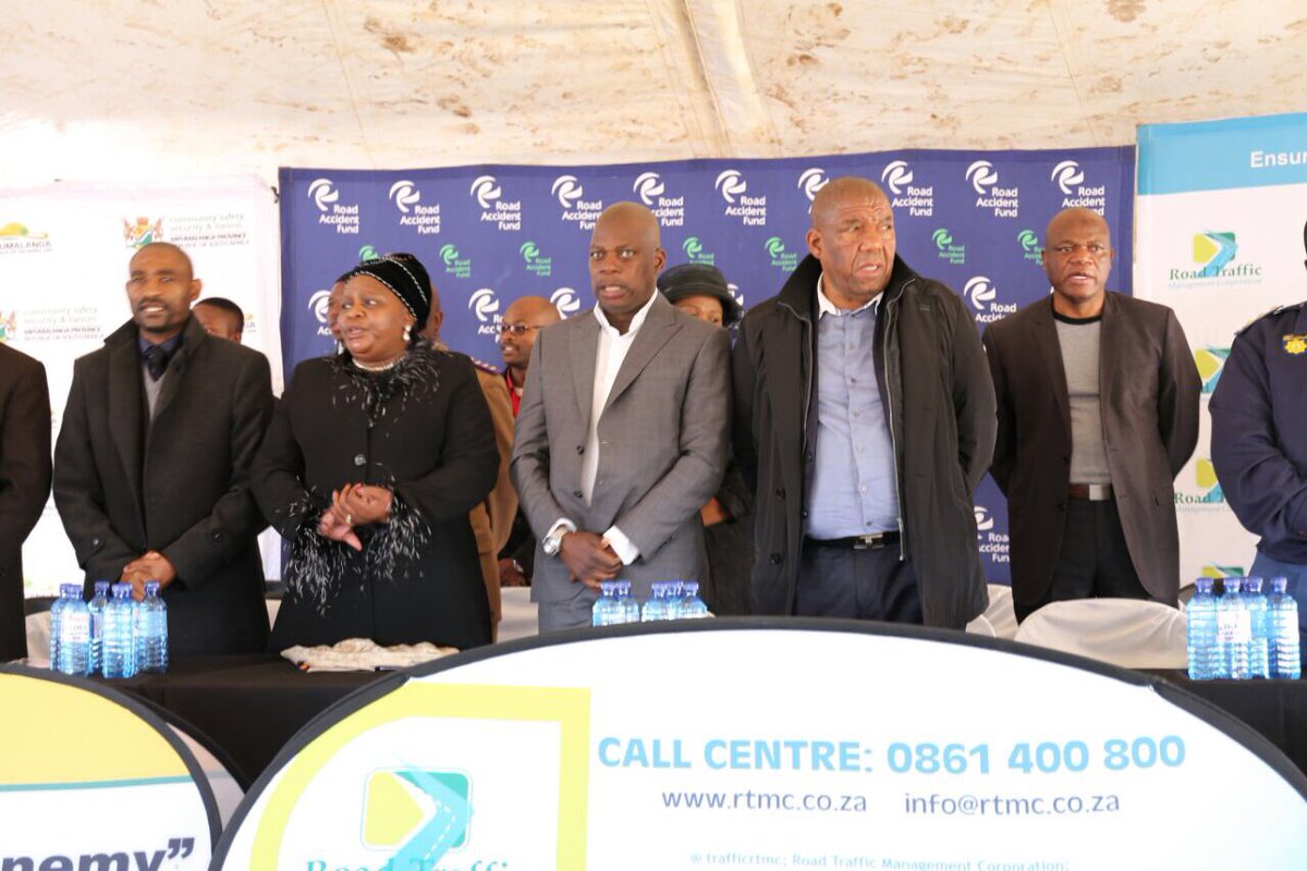 TrafficRTMC's tweet photo. #MPCrash: The funeral service for the MP crash victims is underway. May their souls Rest In Peace. @DoTransport @_ArriveAlive https://t.co/t3Vg9JQW1a