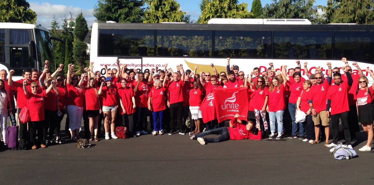 Insolidavity's tweet photo. .@unitetheunion off to the big meeting #durhamminersgala  #DaveyHopper https://t.co/26rIEw9zc1