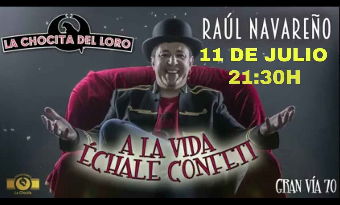 Elnavaweno's tweet photo. SORTEO DE ENTRADAS para mi show el martes 11 en @chocitadelloro de GRAN VÍA.
¿QUIERES GANAR?
Sigueme y haz rt. https://t.co/W7EC1VJPLa