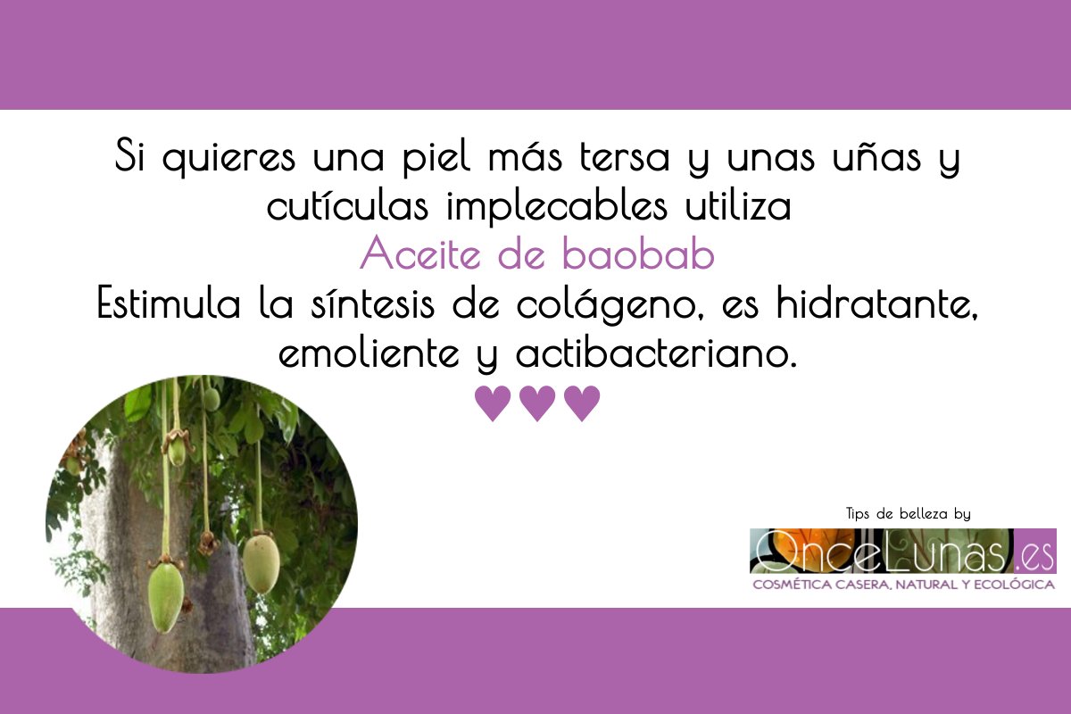 once_lunas's tweet photo. Aceite de baobab como ingrediente de cosmética casera natural
https://t.co/iqcywvzq2t https://t.co/O9mmGyzRjC