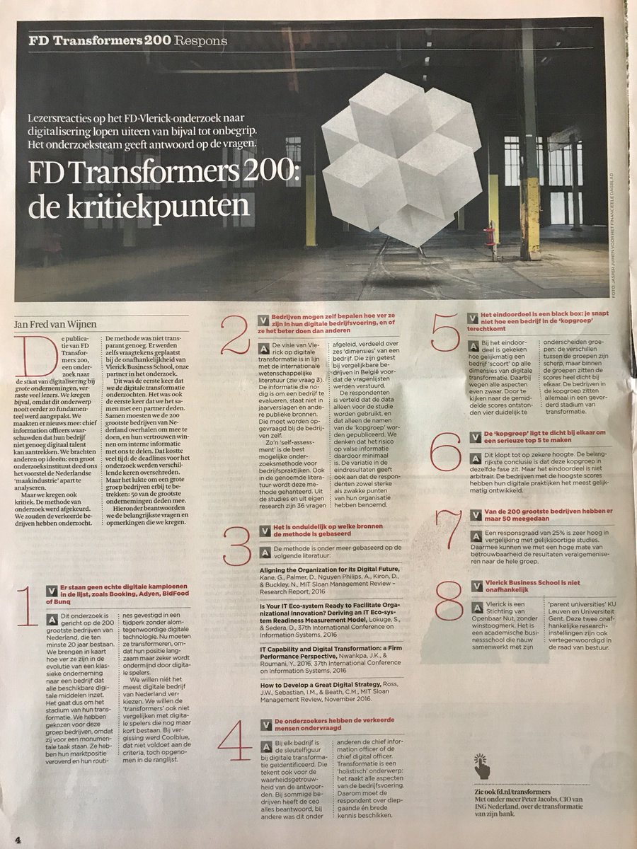 marcoderksen's tweet photo. En vandaag ook in print: de kritiekpunten van #fd #transformers200 #digitaletransformatie https://t.co/mgFPGKq460 https://t.co/zMwQsXAApX